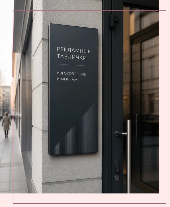 Рекламные таблички в Ставрополе по цене от 4673 р. | Аванза-Ств