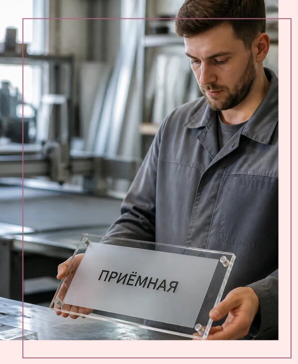 Таблички из оргстекла на заказ в Ставрополе от 4050 р. | Аванза-Ств