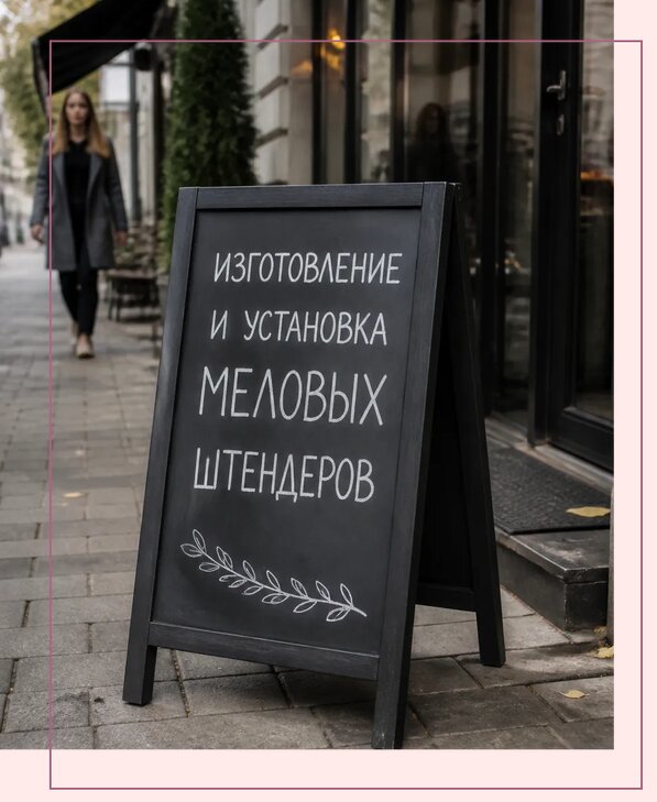Меловые штендеры в Ставрополе по цене от 6750 р. | Аванза-Ств